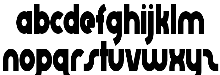 AbraxeousNarrow Font LOWERCASE