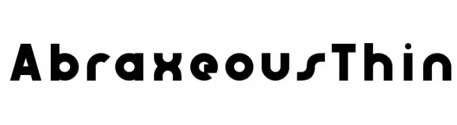 AbraxeousThin  Free Fonts Download