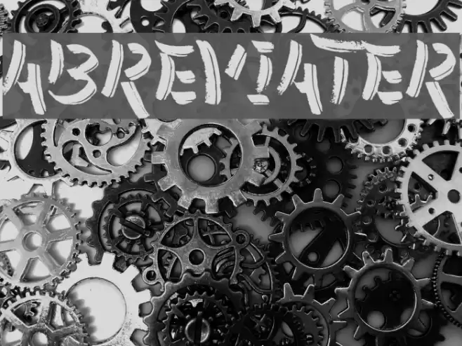 Abreviater Font examples