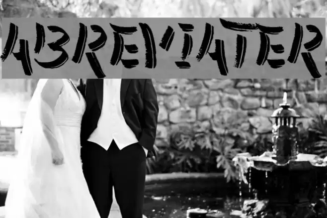 Abreviater Font examples