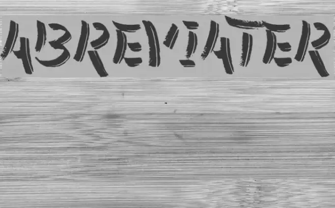 Abreviater Font examples