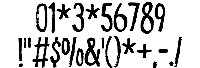 Abrikos DEMO Regular Font OTHER CHARS