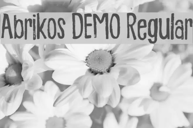 Abrikos DEMO Regular Font examples
