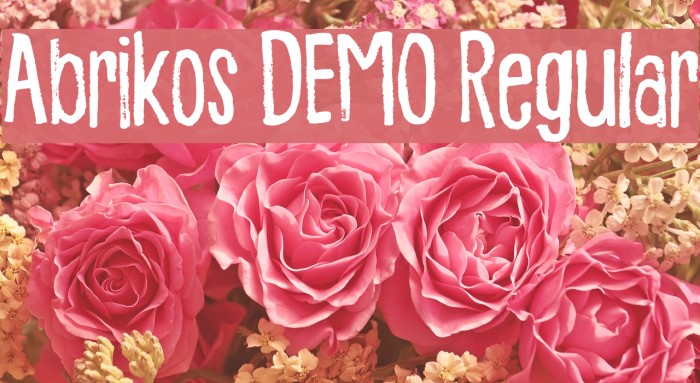 Abrikos DEMO Regular Font examples