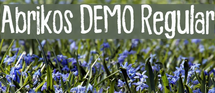 Abrikos DEMO Regular Font examples