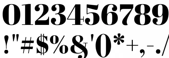 Abril Fatface Font OTHER CHARS