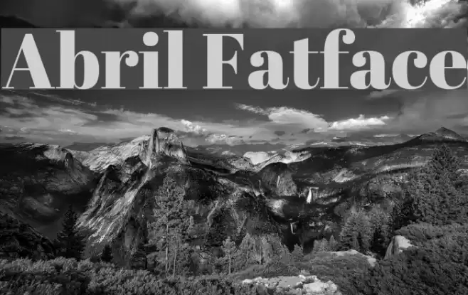 Abril Fatface Font examples