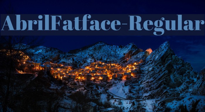 AbrilFatface-Regular Font examples