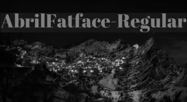 AbrilFatface-Regular examples
