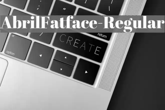 AbrilFatface-Regular examples