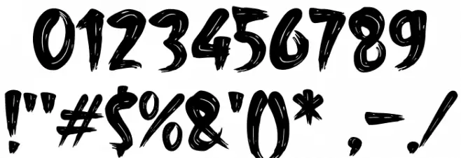 Abrushow Font OTHER CHARS