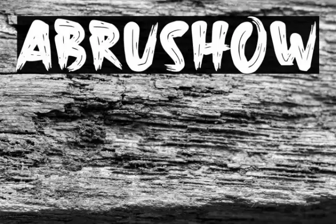 Abrushow Font examples