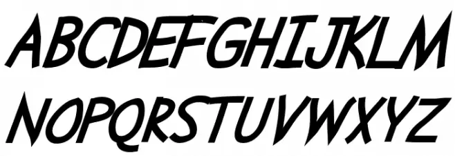 Abscissa Bold Italic 字体 大写