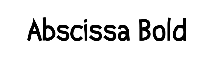 Abscissa Bold Font