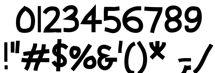 Abscissa Bold Font OTHER CHARS