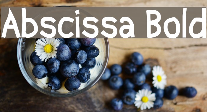Abscissa Bold Font examples