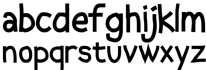 Abscissa Bold Font LOWERCASE