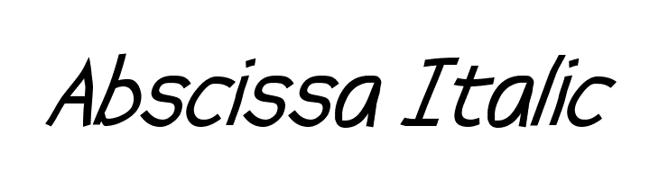 Abscissa Italic Font