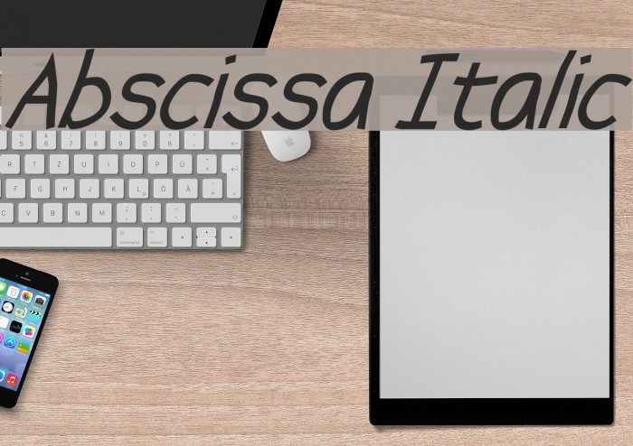 Abscissa Italic フォント examples