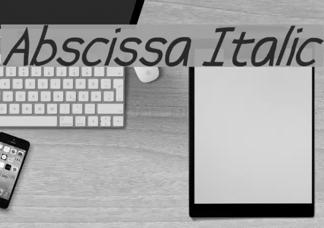 Abscissa Italic フォント examples