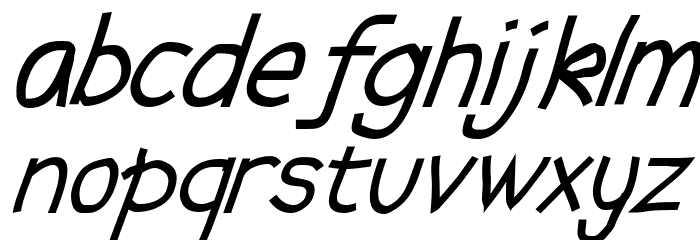 Abscissa Italic フォント 小文字