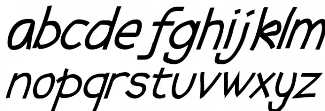 Abscissa Italic フォント 小文字