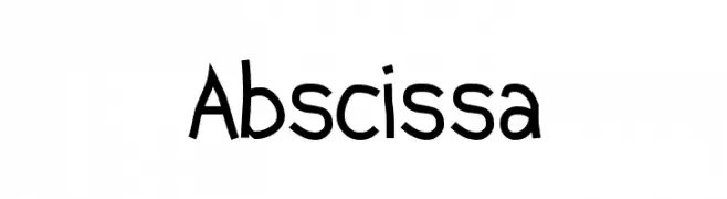 Abscissa  नि: शुल्क फ़ॉन्ट्स डाउनलोड