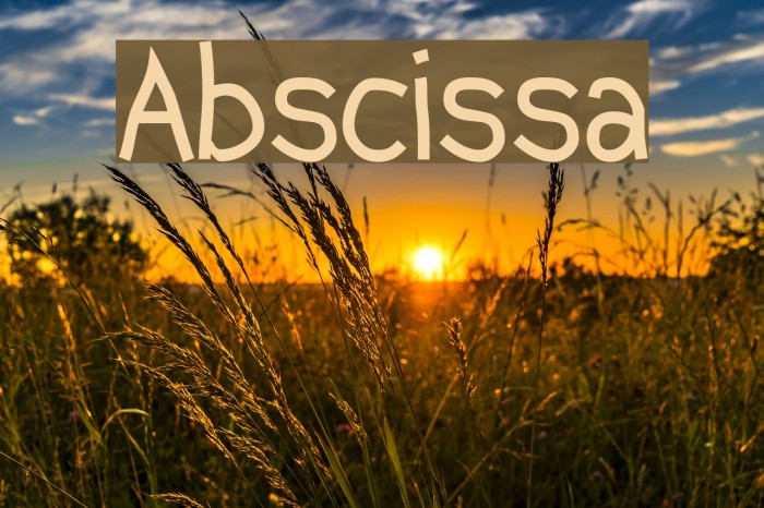 abscissa pronunciation