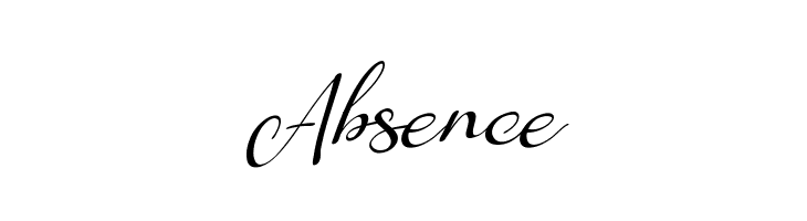Absence  Frei Schriftart Herunterladen