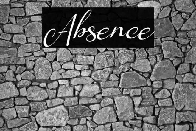 Absence Font examples
