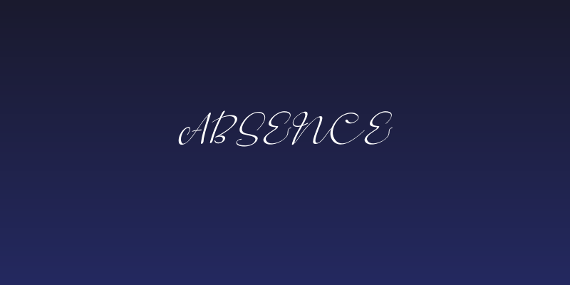 Absence Social Header
