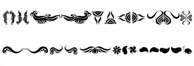Absinth Flourishes I Schriftart Groß