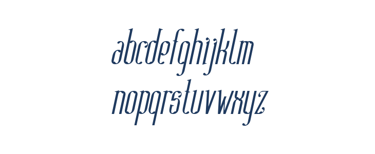 Absinthe FT Italic Lowercase