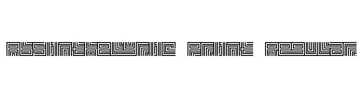 Absinthelyric Print Regular Font
