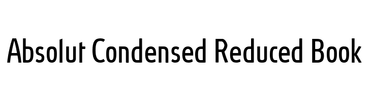 Absolut Condensed Reduced Book Шрифта