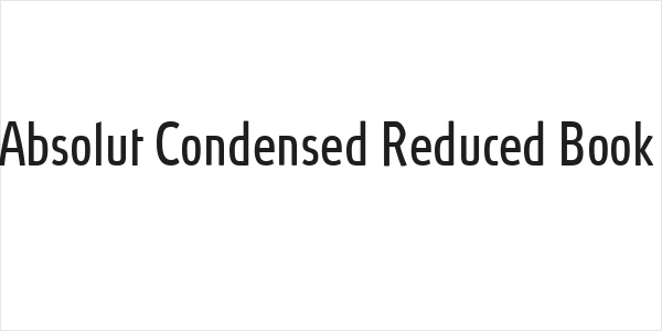 Absolut Condensed Reduced Book Logo