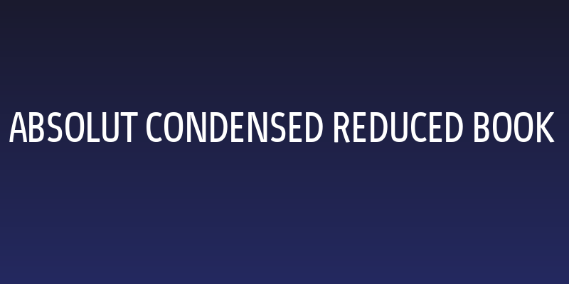 Absolut Condensed Reduced Book Social Header