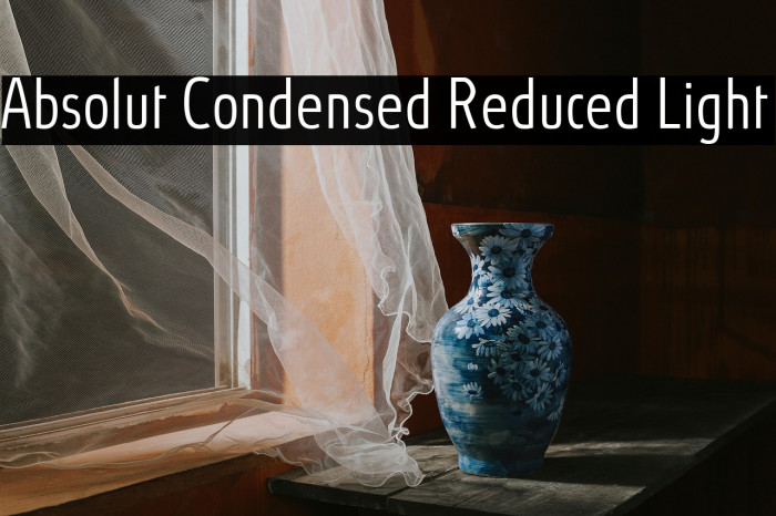 Absolut Condensed Reduced Light Example 1
