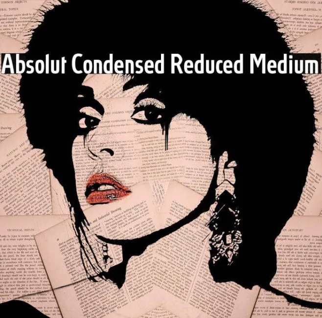 Absolut Condensed Reduced Medium Example 1