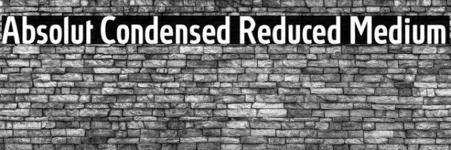 Absolut Condensed Reduced Medium Example 3