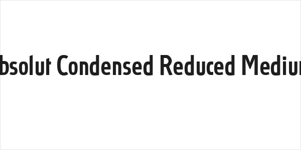 Absolut Condensed Reduced Medium Logo