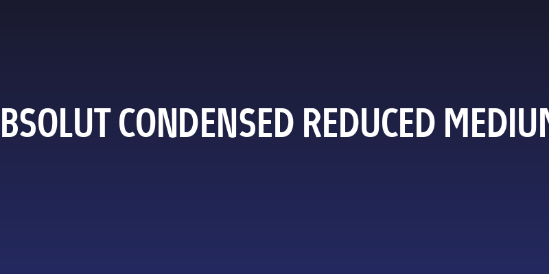 Absolut Condensed Reduced Medium Social Header