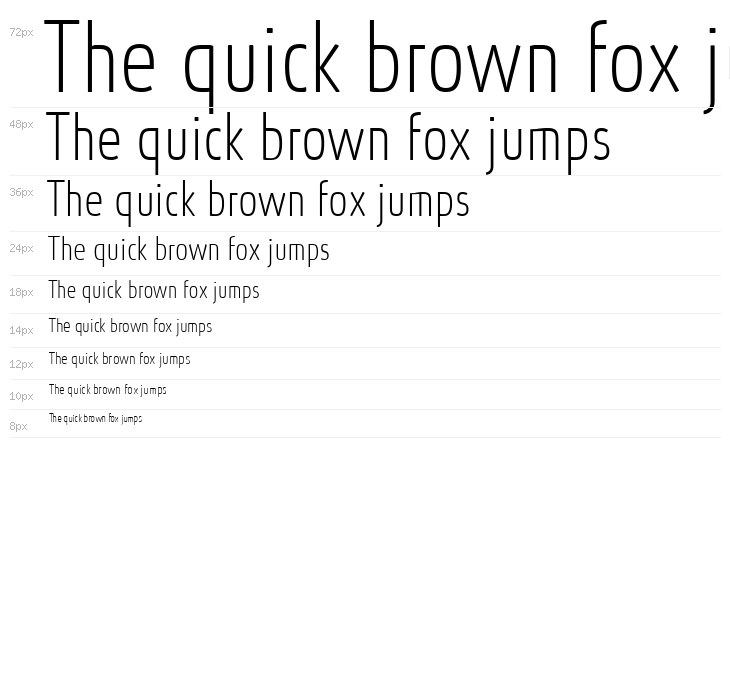 Absolut Condensed Reduced Thin Waterfall