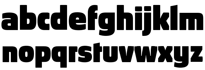 Absolut Pro Black reduced Font LOWERCASE