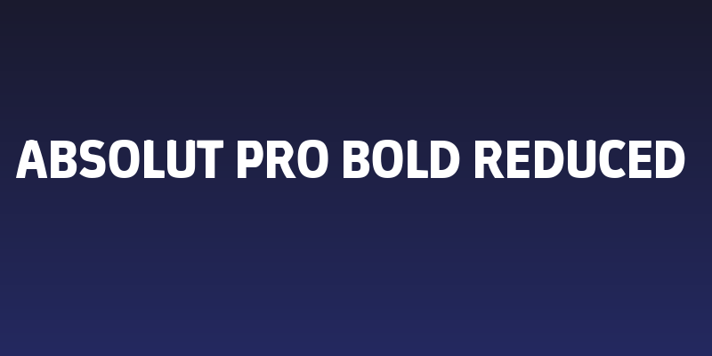 Absolut Pro Bold reduced Social Header