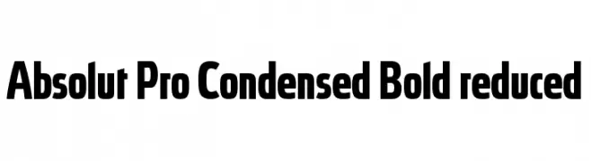 Absolut Pro Condensed Bold reduced  baixar fontes gratis