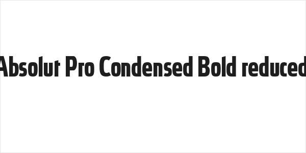 Absolut Pro Condensed Bold reduced Logo