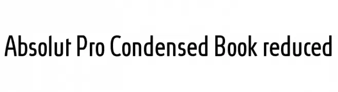 Absolut Pro Condensed Book reduced  baixar fontes gratis