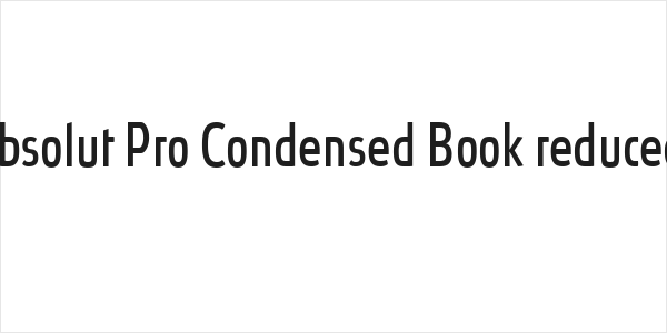 Absolut Pro Condensed Book reduced Logo