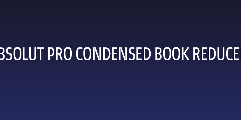 Absolut Pro Condensed Book reduced Social Header